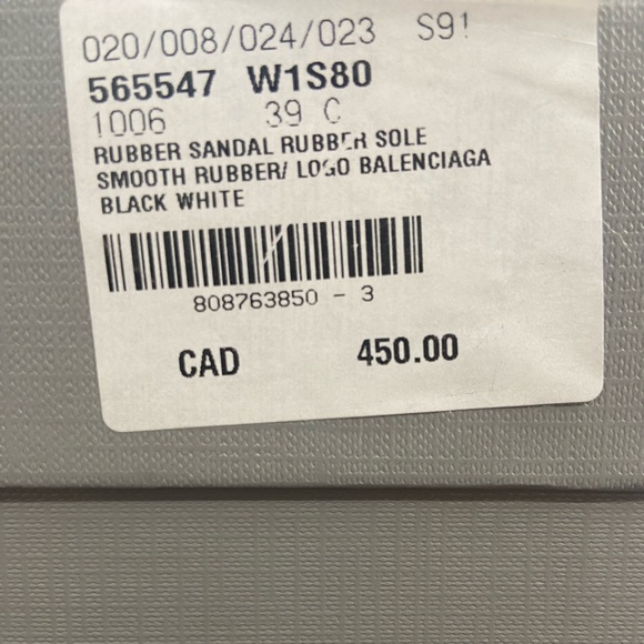 Women’s Balenciaga Slides - Size 9/39 - Picture 5 of 6